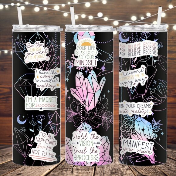 Witchy Affirmations Metal Insulated tumbler - Picture 1 of 1